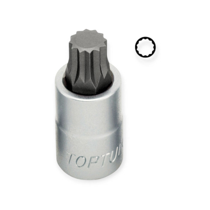 Головка - вставка SPLINE дванадцятипроменева 1/2" M10 х 55 мм Мукачево - фото 1