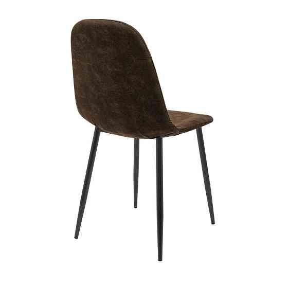 Стілець крісло м'який MacaoDesign U Jeep 23 чорні ніжки Коричневий Київ