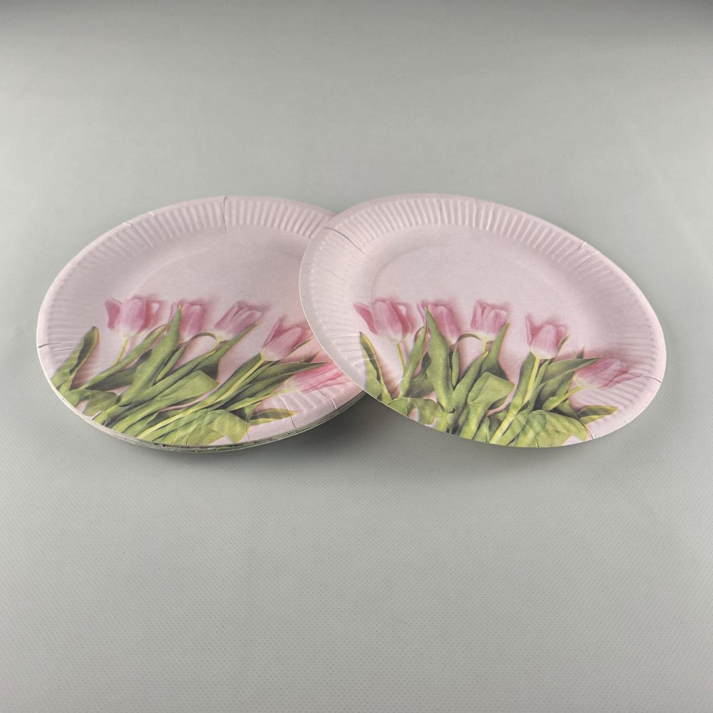 Тарелка бумажная 23см