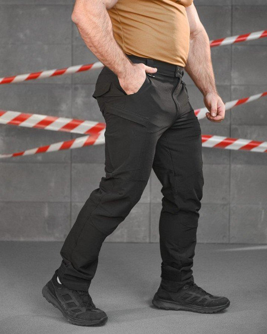 Стрейчевые тактические штаны Cambodia черные полиция  НП5183 Одесса - изображение 2
