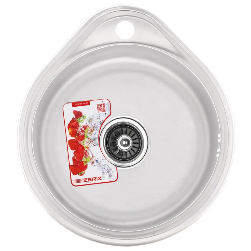 Майка кухонна Zerix Z4843-06-160MD (micro decor) (ZS0567) Київ - фото 1