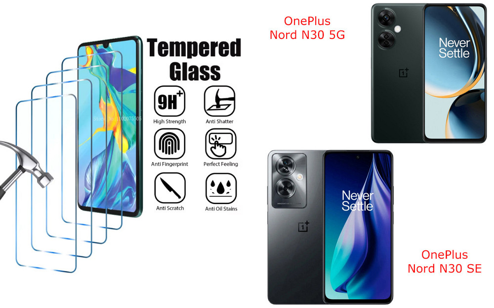Защитное стекло ArmorGlass для OnePlus Nord N30 5G, Nord N30 SE – устойчивое к царапинам и ударам Киев - изображение 1