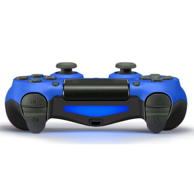 Джойстик DOUBLESHOCK для PS 4, бездротовий ігровий геймпад PS4/PC акумуляторний джойстик. Колір синій MI-38 Львів - фото 4