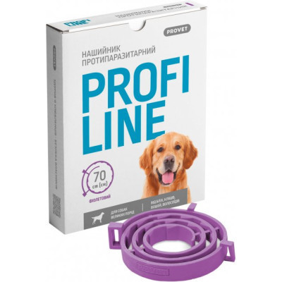 Ошейник для животных ProVET Profiline для больших пород (инсектоакарицид) 70 см фиолетовый (4823082430987) Винница - изображение 4