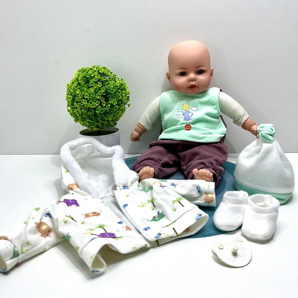 Кукла-пупс м'яконабивна з соскою та звуковими ефектами укр мова 42см Вид 2 (M 5919 I UA) Чернігів - фото 3