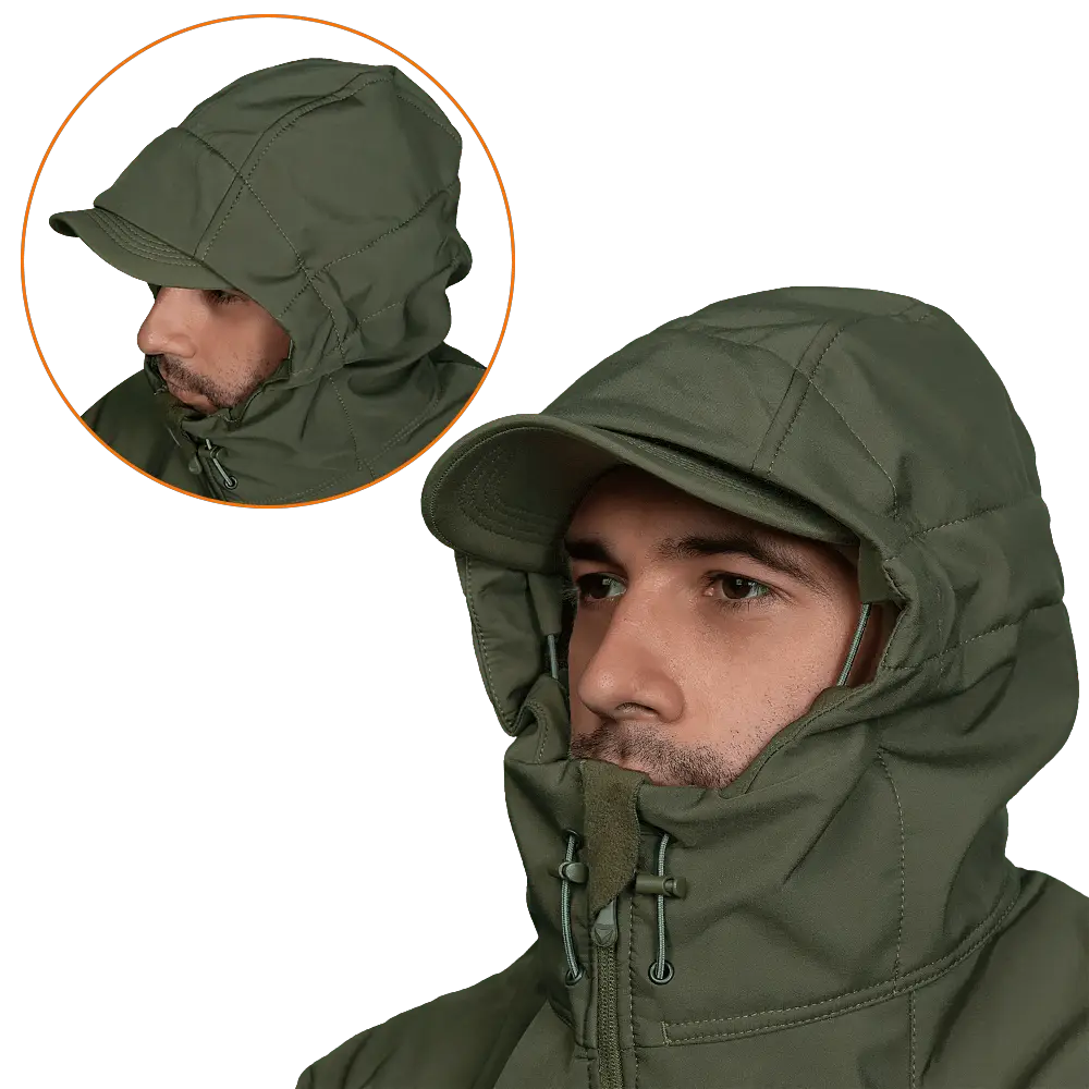 Куртка чоловіча тепла Stalker SoftShell 7225 (Оливковий) M Вінниця - фото 6