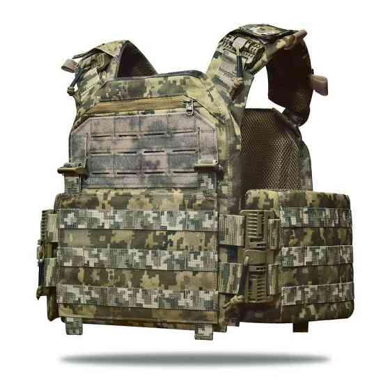 Плитоноска тактична без плит MPS М8 Pro Cordura 1000 Піксель mm14 Вінниця