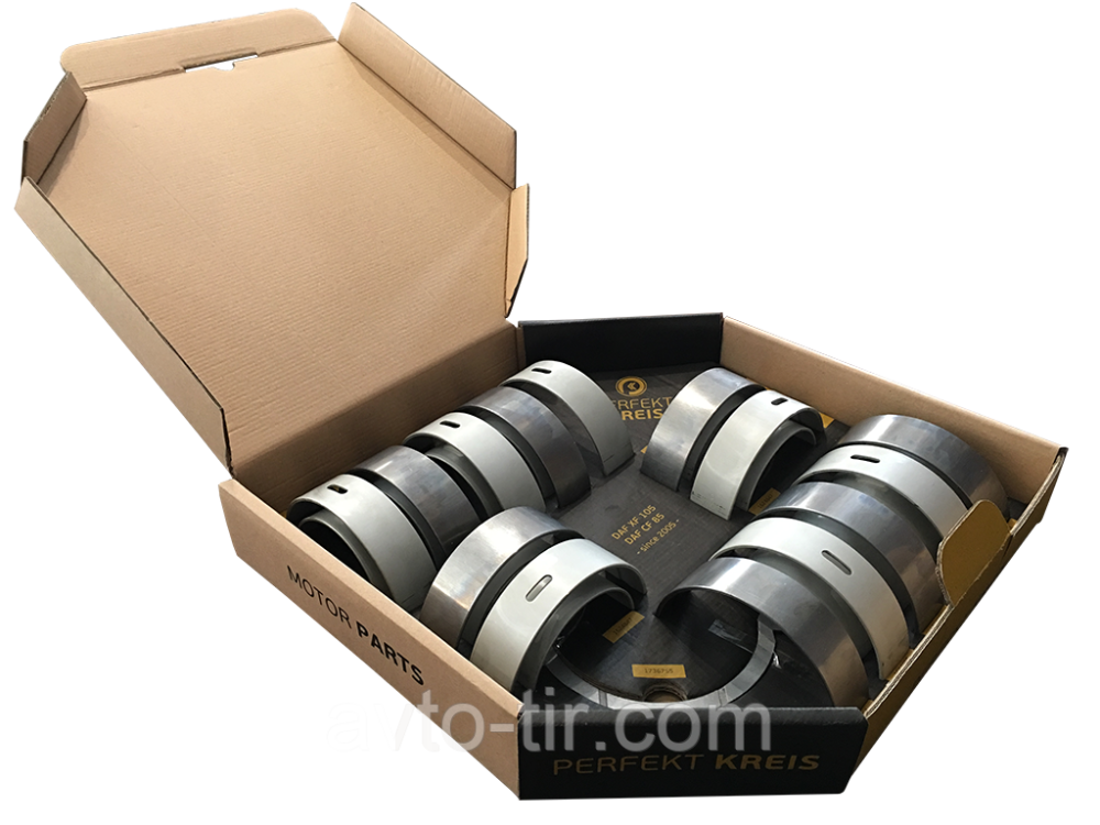 Вкладыши комплект DAF XF105, CF 1624847 1644154 1644155 1655712 1736755 1780809 1780810 1789559 Луцк - изображение 1