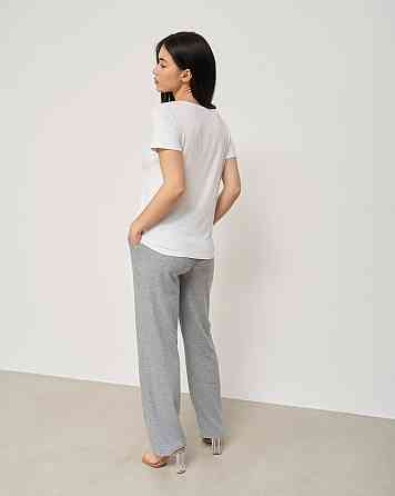 Футболка з віскози жіноча — Білий, Чорний — Ozkan 26976 3XL Київ