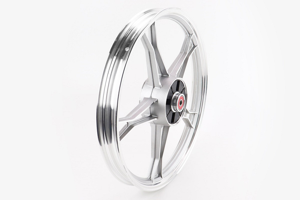 Диск задній литий 1,4-17" DELTA, сріблястий (вісь 12мм) Київ - фото 1