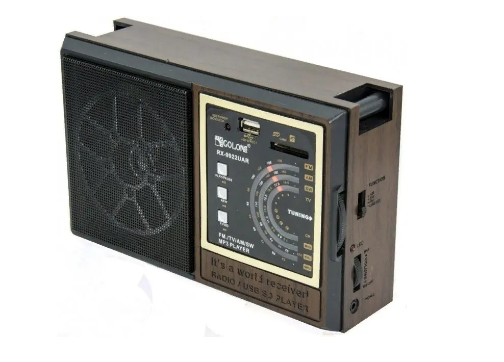 Радіоприймач GOLON RX-9922UAR FM/AM/SW, MP3/WMA, USB/SD, телескопічна антена, портативний Одеса - фото 8