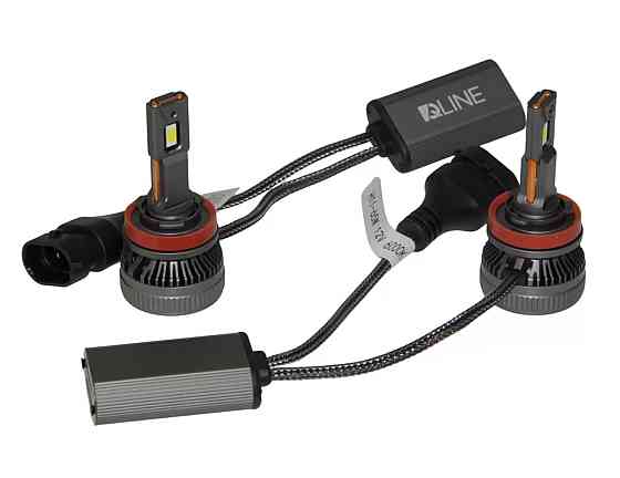 Комплект світлодіодних ламп QLine DualVision H8/H9/H11/H16 (PGJ19) 65W Canbus 6000K 12V Харків