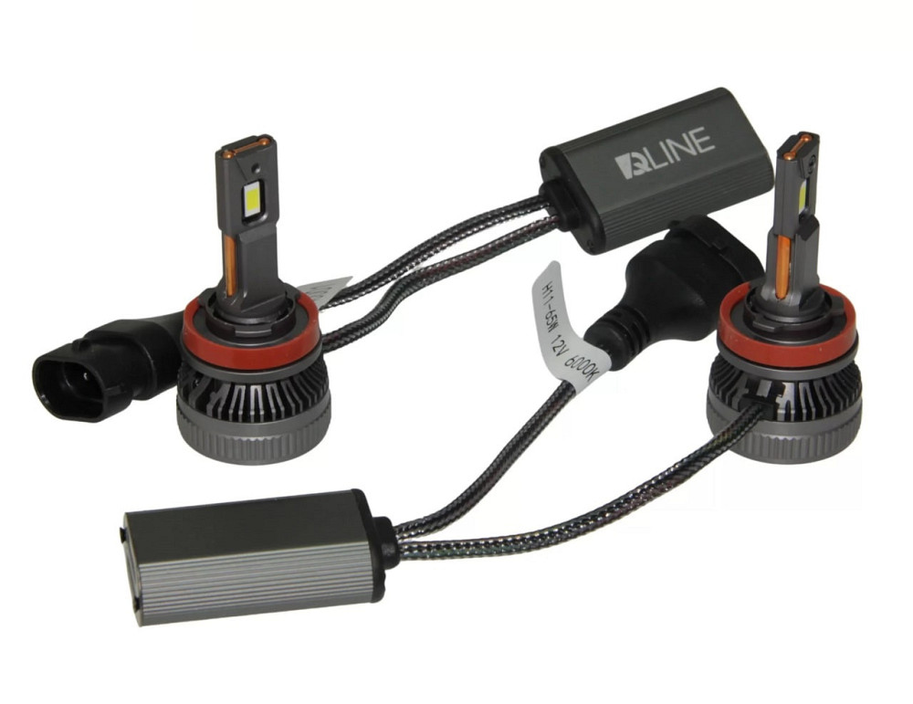 Комплект світлодіодних ламп QLine DualVision H8/H9/H11/H16 (PGJ19) 65W Canbus 6000K 12V Харків - фото 4