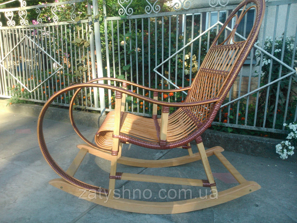 Плетена гойдалка з підлокітниками Київ - фото 6