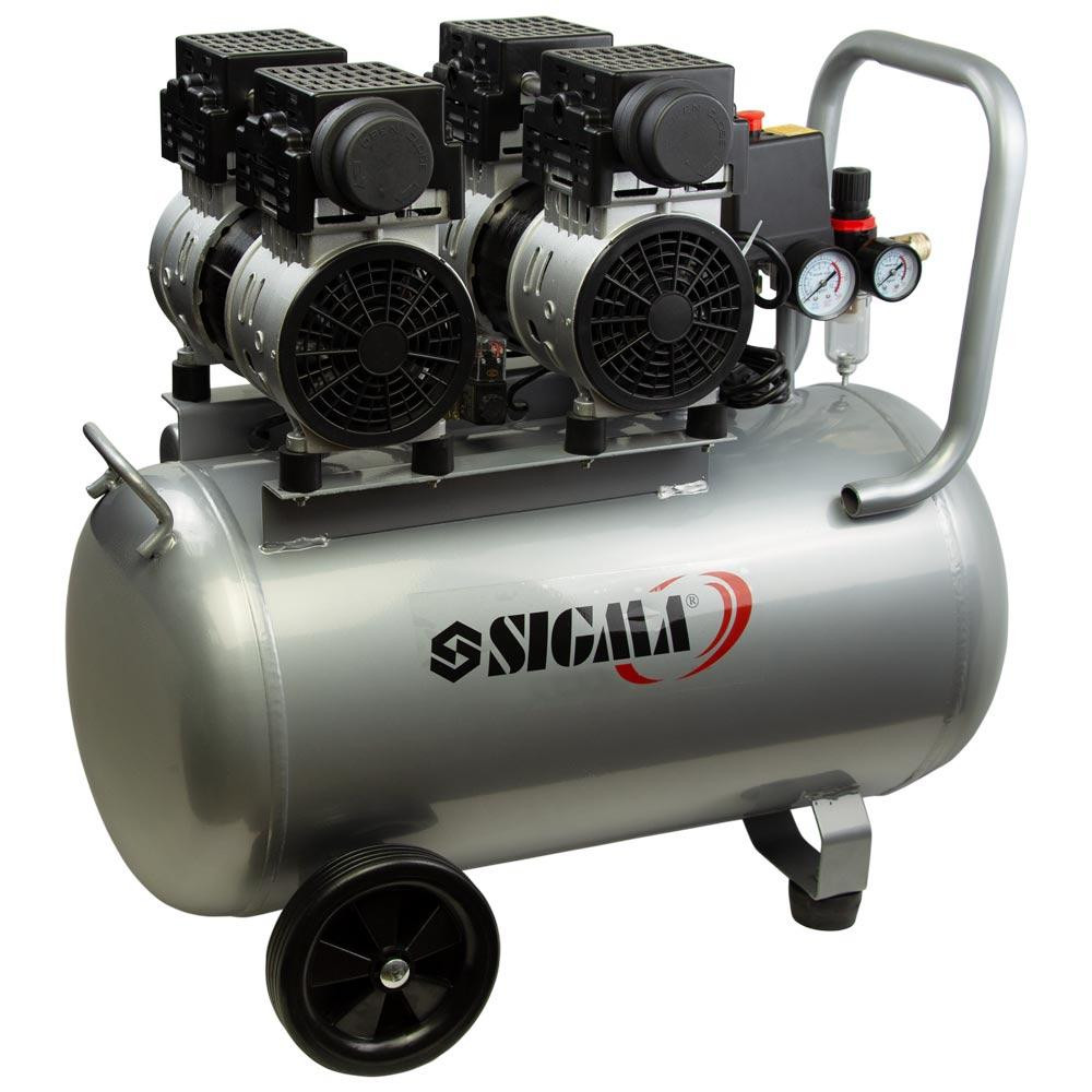 Компрессор четырехцилиндровый безмасляный 2.2кВт 1400об/мин 320л/мин 8бар 58дБ 50л SIGMA (7042551) Ровно - изображение 8