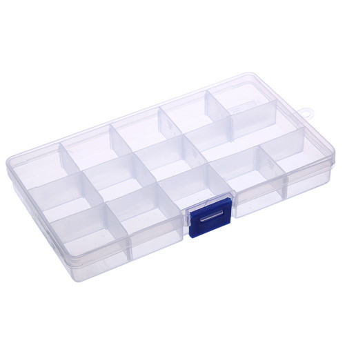 Коробка органайзер кейс для снастей бісеру 170х95х22мм 15 комірок з замком-клямкою Київ - фото 1