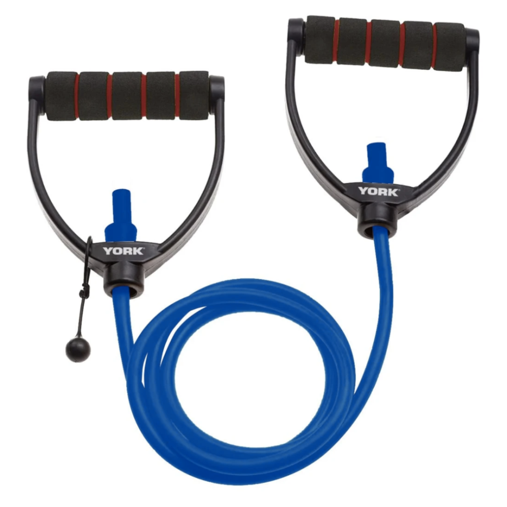 Еспандер трубчастий з ручками York Heavy, синій Киев - изображение 10