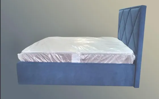 Кровать BNB Pallada Comfort 120 х 200 см Allure С подъемным механизмом и нишей для белья Синий Киев