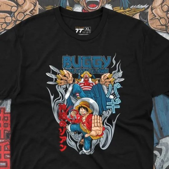 Футболка для підлітка хлопчика з принтом Ван Пис Луффі і Баггі Розмір 160 Anime10182 Дніпро