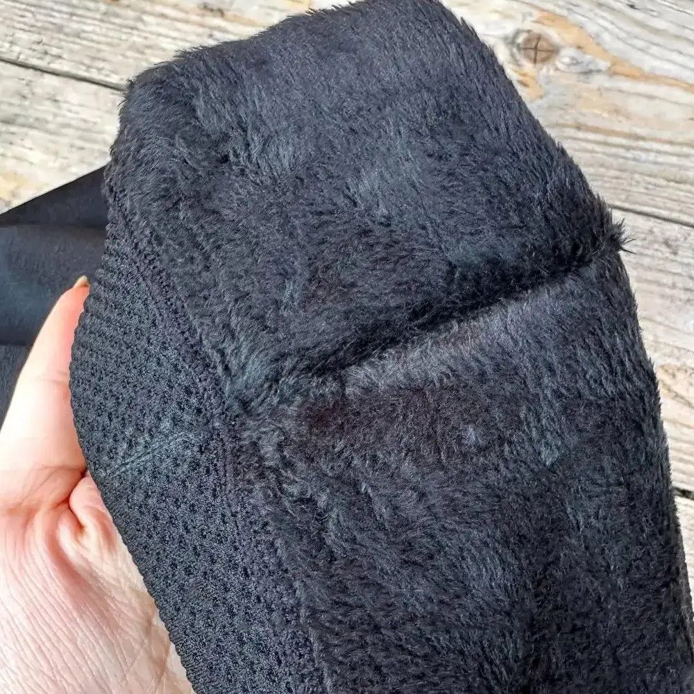 Безшовні теплі лосини з хутром, 48-56 розмір, Чорні / Жіночі утеплені зимові лосини Київ - фото 8