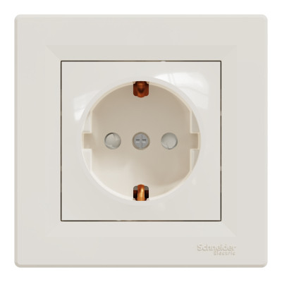 Розетка Schneider Electric ASFORA со штор. крем (EPH2900223) Вінниця - фото 1