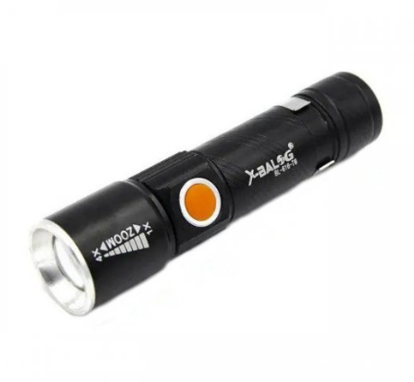 Тактичний ліхтар Bailong BL-616-T6 USB До 500 Люмен, T6 LED діод, з функцією сигналу SOS, 3 режими 4262 Одеса - фото 4