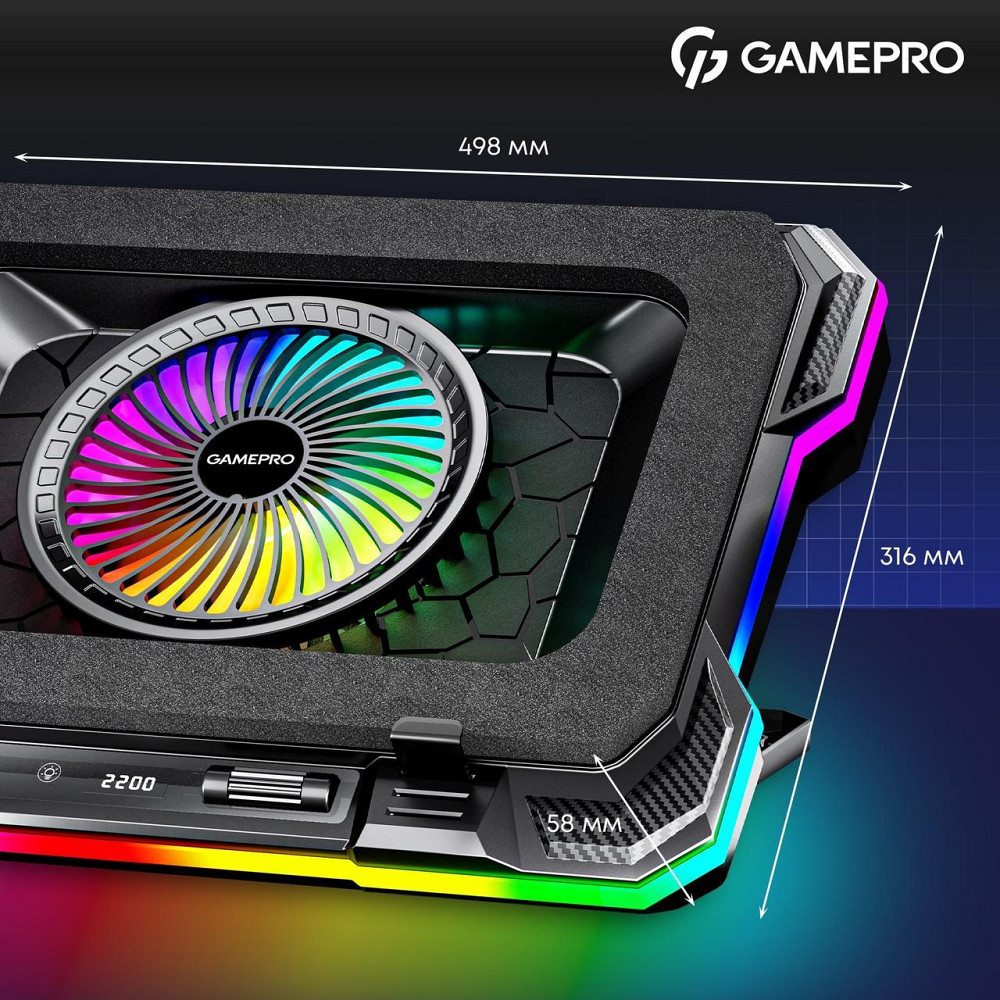 Охолоджувальна підставка для ноутбука GamePro CP950 ( 23738 ) Харків - фото 11
