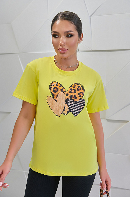 Жіноча літня футболка "Trio" оптом від виробника | Норма і батал Київ - фото 5