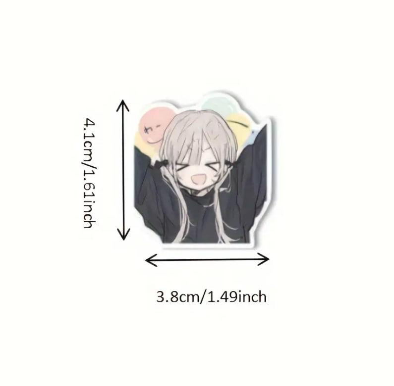 Наклейки Стикеры Аниме. Водонепроницаемые эстетические аниме наклейки. Комплект 48 штук. Киев - изображение 6