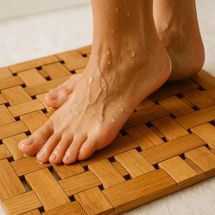 Бамбуковый водонепроницаемый коврик для ванной комнаты 80х50 см Ruhhy (26048) Нововолынск - изображение 5