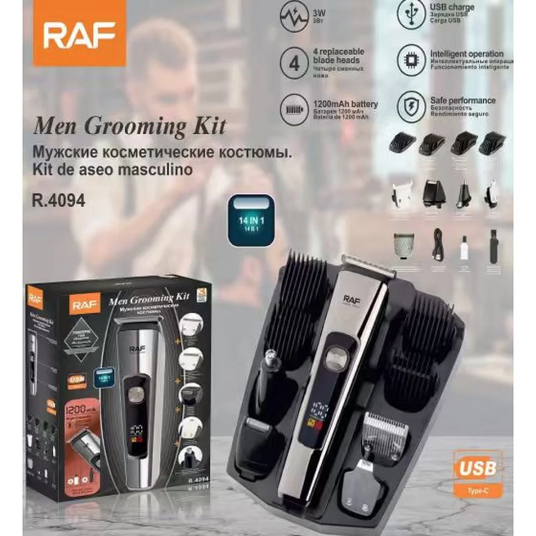 Машинка для стрижки RAF R4094 аккумуляторная, триммер для волос и бороды, насадки, регулировка длины Одесса - изображение 2