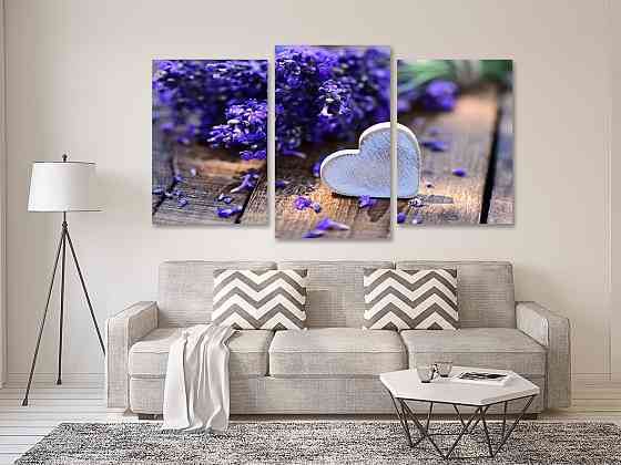 Модульная картина в гостиную / спальню Бузок  Art-576_3 Киев