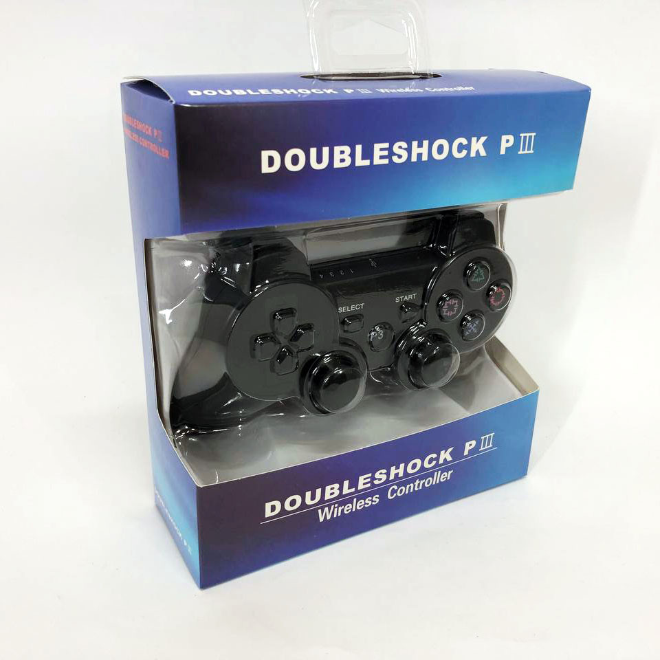 Игровой беспроводной геймпад Doubleshock PS3/PC аккумуляторный джойстик с функцией вибрации. Цвет: черный XZ-69 Львов - изображение 9