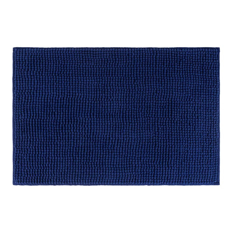 Килимок для ванної кімнати та душу з м'яким ворсом Bathlux 80*50 із спеціального нековзного матеріалу Синій Кам'янець-Подільський - фото 3