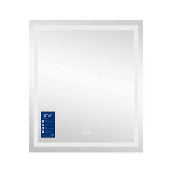 Дзеркало прямокутне сенсорне для ванни Qtap Mideya (MI1) 700х800 з LED-підсвіткою Touch, з антизапотіванням Харків