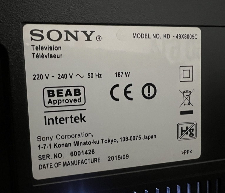 Телевизор Sony 49