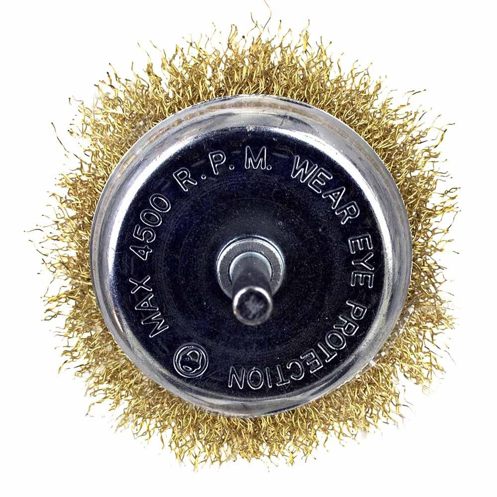 Щетка проволочная чашевидная Ø75мм хвостовик Ø6мм (латунированная) SIGMA (9015071) Ровно - изображение 3