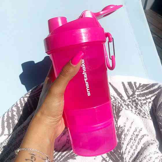Шейкер спортивний SmartShake Original2GO 600ml Neon Pink Каменское