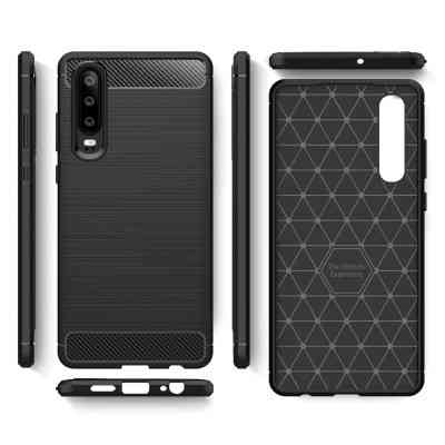 Чехол для мобильного телефона Laudtec для Huawei P30 Carbon Fiber (Black) (LT-P30B) Винница