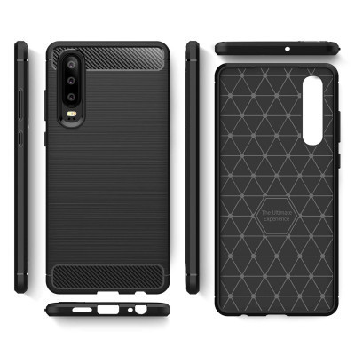 Чехол для мобильного телефона Laudtec для Huawei P30 Carbon Fiber (Black) (LT-P30B) Винница - изображение 4