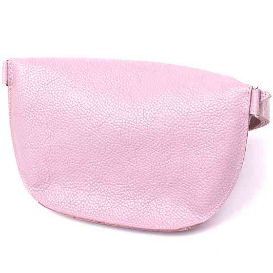 Шкіряна практична жіноча бананка Ліловий (SHVIGEL) Київ