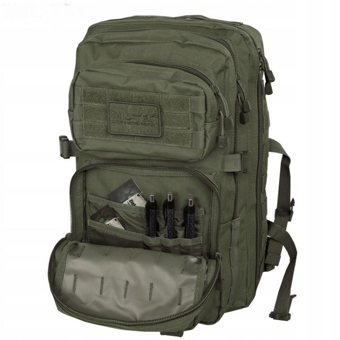 Тактичний Рюкзак 36 літрів із системою Molle 25 мм Mil-Tec від Sturm "Assault Large" (14002201) Oliv Нововолинськ - фото 3