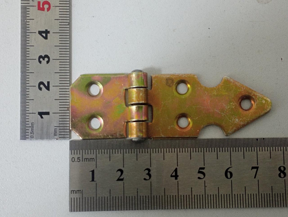 Завіса будівельна оздоблена в жовтому оцинку 25х 75мм "P-o" Киев - изображение 1