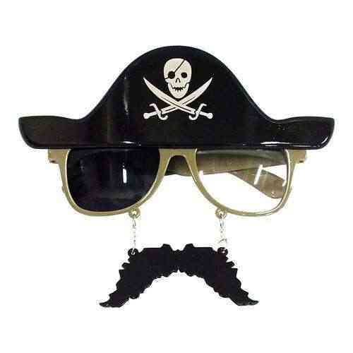 “ОДНОГЛАЗЫЙ ПИРАТ”. Очки  (PIRATE) с усами и шляпой Киев