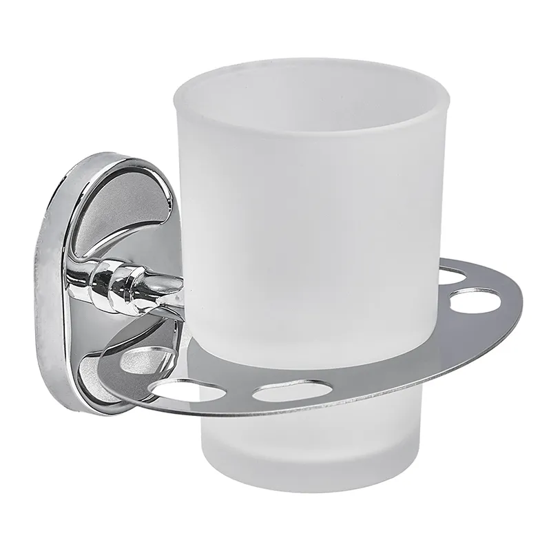 Стакан одинарный (стекло) с держателем зубных щеток Zerix AFB-0106-1 (ZX5057) Киев - изображение 1