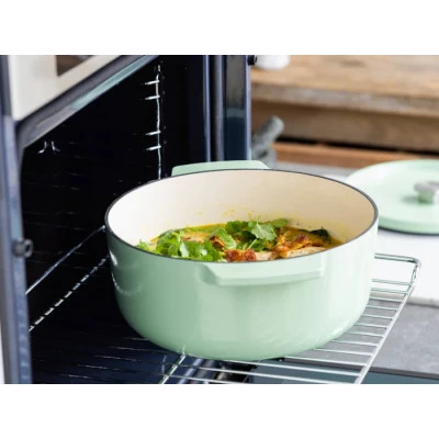 Кастрюля KitchenAid чавунна з кришкою 5,2 л Фісташкова (CC007434-001) Винница - изображение 7