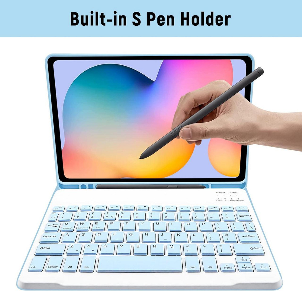Чохол з Bluetooth клавіатурою для Samsung Galaxy Tab S6 Lite 10.4”2024/2022/2020 (SM-P625/P620/P610/P615/P613/P619) з Німеччини Дніпро - фото 6
