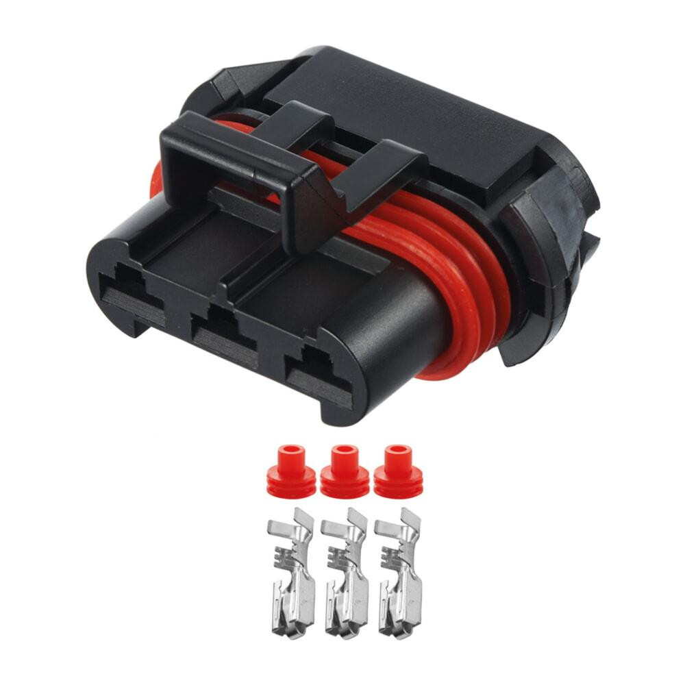 Роз'єм конектор 3-кон., Вентилятор Hella, 12124685, APTIV (Delphi) Америка, Корея, Buick, Cadillac, Chevrolet, Daewoo, GMC 40592 Київ - фото 1