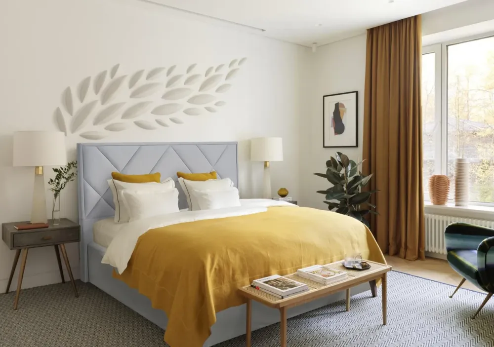 Кровать BNB Двуспальная Dracar Premium 180 х 200 см Simple С дополнительной металлической цельносварной рамой Голубой Киев - изображение 1