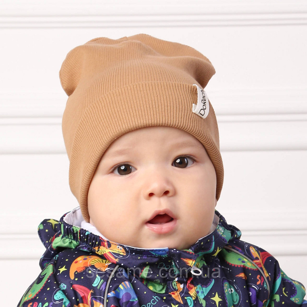Дитяча Шапка Демісезонна Бежева 48-52 Харків - фото 1